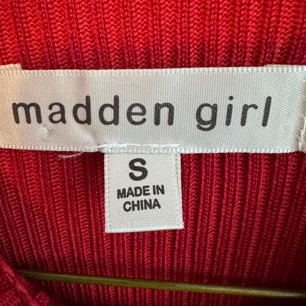Madden Girl Sleeveless‎ Burgundy Midi Dress - Picture 3 of 6